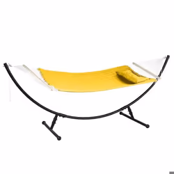 Toile de hamac matelassé jaune moutarde Akio - Hespéride