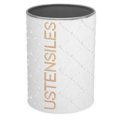 Pot à Ustensiles - FIVE Simply Smart - Scandi - 17cm - Blanc - Fer & Etain