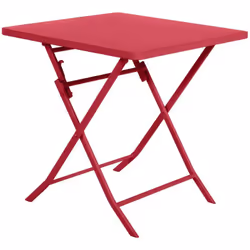 Description générale Profitez d'un petit coin repas au soleil grâce à cette table carrée Greensboro en coloris grenade de la  ...