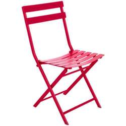 Hesperide - Chaise de jardin pliante Greensboro grenade en acier traité époxy - Hespéride