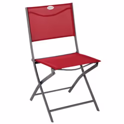 Chaise de jardin pliante Modula Rouge Chaise d'extérieur pliante au design léger et coloré pour compléter votre ensemble d'am ...