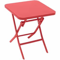 Idéale pour aménager un petit espace extérieur, la table d'appoint de jardin carrée "GREENSBORO" Hespéride allie design et pr ...