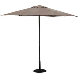 Hesperide - Parasol droit rond Soya taupe D2,7m en acier - Hespéride