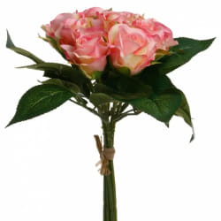 Bouquet de Fleurs  9 Roses  25cm Rose