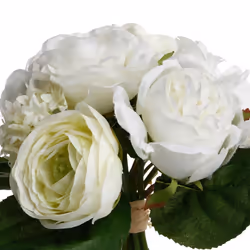 Bouquet de fleurs blanches H30