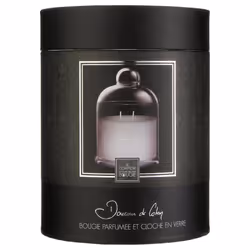 Bougie parfumée sous cloche en verre "délices de frangipanier"