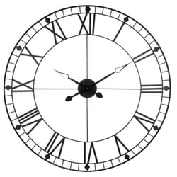 Pendule métal vintage noir D90