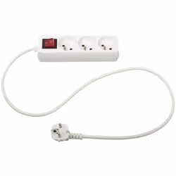 Prise électrique x3 blanche - 5 five simply smart. Couleur : Blanc. Matière principale : Pvc_. Longueur : 18.30 cm. Largeur : ...