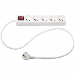 Prise électrique x5 blanche - 5 five simply smart. Couleur : Blanc. Matière principale : Pvc_. Longueur : 26.40 cm. Largeur : ...