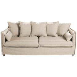 Canapé Odilon 3 places beige Atmosphera créateur d'intérieur