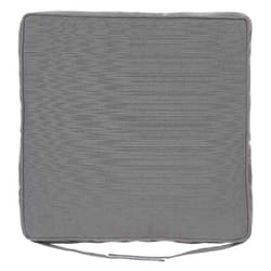 Galette de chaise à scratch Korai ardoise 40x40x4cm en polyester - Hespéride