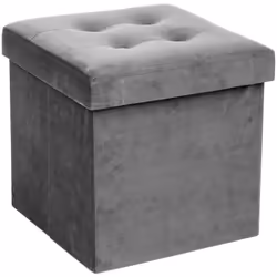 Description générale Le pouf pliable Lysandre en velours gris est un accessoire pratique et élégant pour votre intérieur. Ave ...