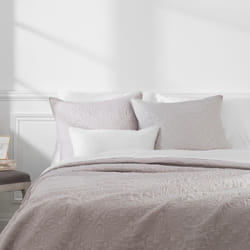 Dessus de lit arabesque lin 240x260 + 2 housses d'oreiller 60x60