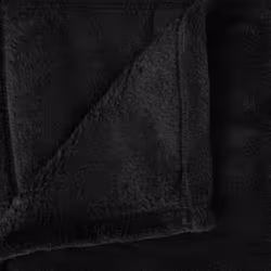 Plaid Polaire Microfibre 125x150cm Noir