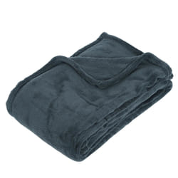 Plaid microfibre orage 130x180