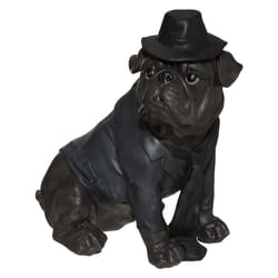 Chien chapeau assis