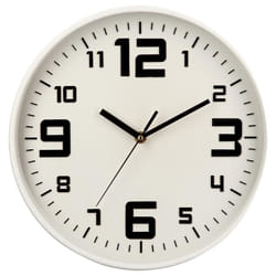 Pendule plastique silencieuse blanche D30