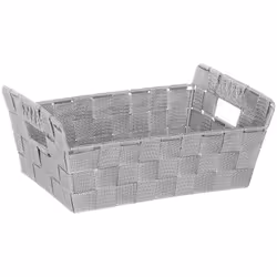 Panier de rangement bisauté "lise" gris - 5 five simply smart. Couleur : Gris. Matière principale : Polypropylène. Longueur : ...