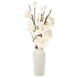 Composition magnolia en vase H75