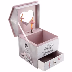 Offrez à votre enfant cette boîte musicale "Ballerine" pour ranger ses précieux trésors. Un rangement pratique Cette boîte à  ...