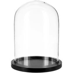 Dôme en verre, Ø 23 cm, base noire