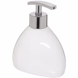 Distributeur à savon 250ml "colorama" blanc - 5 five simply smart. Couleur : Blanc. Matière principale : Grès (céramique). Lo ...