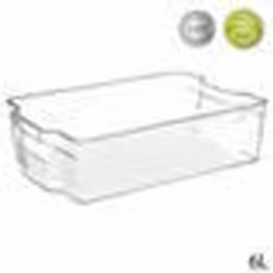 Bac de rangement frigo 6L - Secret de Gourmet - Transparent - L313 x l212 x H9 cm