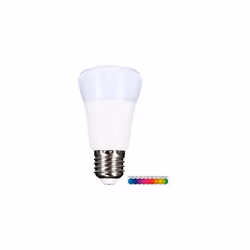 Ampoule LED - Culot E27 - RGB - 2.5 watts - Télécommande incluse Forme : Bulb Culot : E27 Tension d'utilisation : 220-240 vol ...