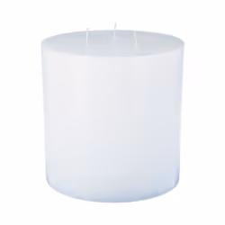 Bougie ronde rustique blanc D14voir