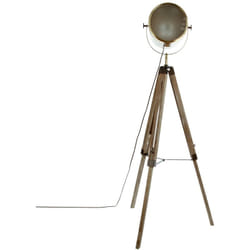 Atmosphera - Lampadaire bois et métal Ebor - Hauteur 152 cm