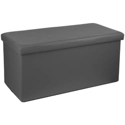 Atmosphera - Pouf pliant double gris créateur d'intérieur