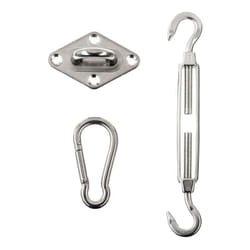 Kit fixation pour voile d'ombrage - 3 Pièces