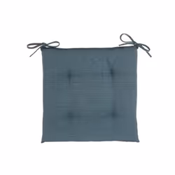 Galette de chaise dextérieur - HESPERIDE - 40 x 40 cm - Bleu orage - Synthétique - Non déhoussable