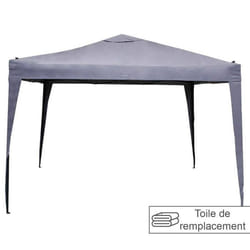 Toile de toit ardoise pour tonnelle Easy Up - 3 x 3 m - Hespéride