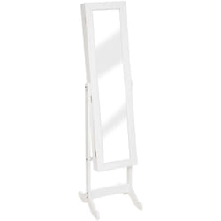 Atmosphera - Miroir armoire à bijoux - 36.5 x 34.5 x h 145 cm - Blanc - Livraison gratuite - Blanc