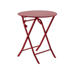 Table de jardin ronde Greensboro Ø 60 cm Groseille - Hespéride