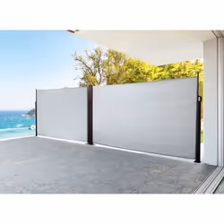 Paravent - HESPÉRIDE - NAPA - 6 x 1.80 m - Aluminium traité - Rétractable et ajustable