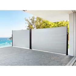 Paravent - HESPÉRIDE - NAPA - 6 x 1.80 m - Aluminium traité - Rétractable et ajustable