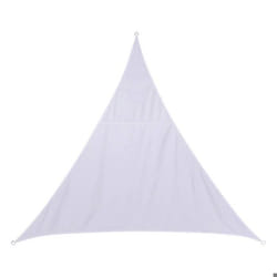 Voile dombrage triangulaire Curacao Blanc - Blanc - Hespéride
