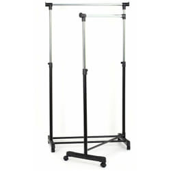Five - Portant à vêtements sur roulettes - Double portant extensible et réglable - Livraison gratuite