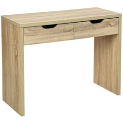 Console 2 tiroirs Bivoak effet chêne naturel Atmosphera créateur d'intérieur