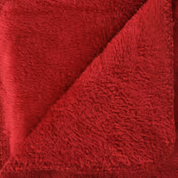 Plaid microfibre rouge 180x230