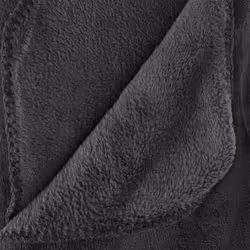 Plaid microfibre gris foncé 180x230