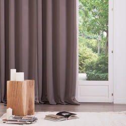 Lot de 2 rideaux occultants taupes 135X240