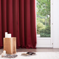 Lot de 2 rideaux occultants rouges 135X240