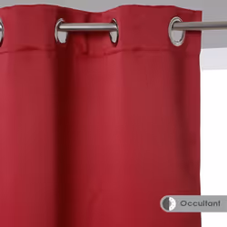 Lot de 2 rideaux occultants rouges 135X240