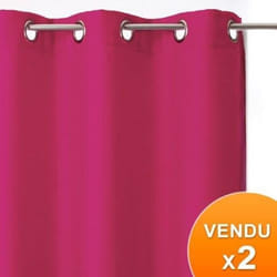 Rideaux à oeillets occultant FRAM - ATMOSPHERA - Lot de 2 - 100% polyester - 135x240 cm