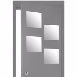 Description générale Apportez une touche moderne à votre décoration avec ce lot de 4 miroirs carrés adhésifs. Grâce à leur co ...