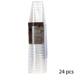 Verrines en plastique - 5five - Facettes - D. 5 x H. 54 cm - 60 ml - 20 unités