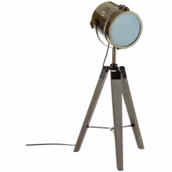 Idéale dans une chambre d'ado ou un séjour au style industriel, la lampe trépied "Ebor" Atmosphera ravit les cinéphiles. Mote ...